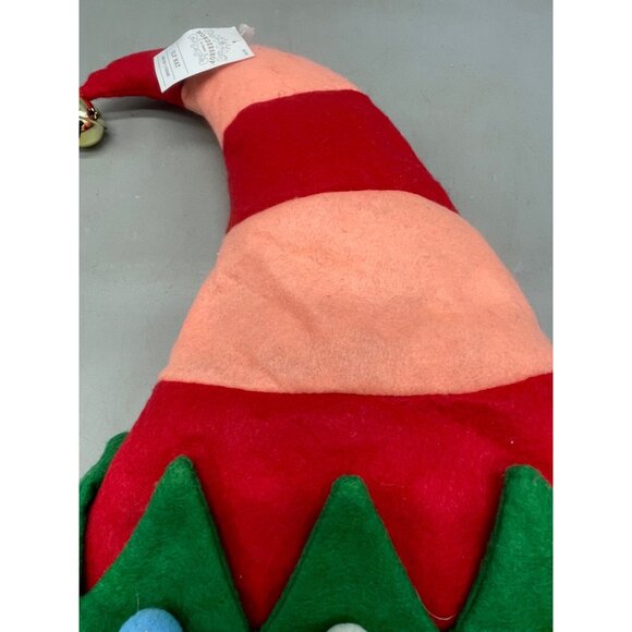 Christmas wonder shop elf hat striped pink red bell palm palms ages 16+ os READ - Picture 6 of 10